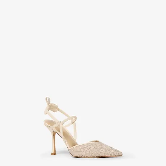 Fendi Very Colibrì Tulle High-Heeled Slingbacks | Thumbnail 2 Fendi Very Colibrì Tulle High-Heeled Slingbacks | Thumbnail 2
