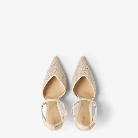 Fendi Very Colibrì Tulle High-Heeled Slingbacks | Thumbnail 4 Fendi Very Colibrì Tulle High-Heeled Slingbacks | Thumbnail 4