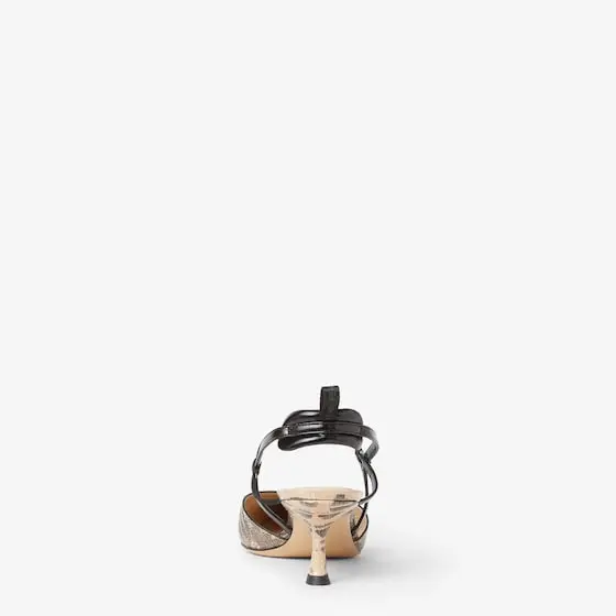 Fendi Very Colibrì Leather Slingbacks with Medium Heel | Thumbnail 3 Fendi Very Colibrì Leather Slingbacks with Medium Heel | Thumbnail 3