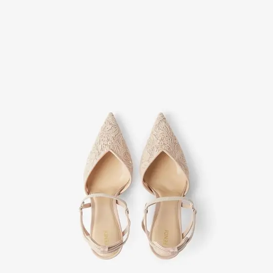 Fendi Very Colibrì Tulle High-Heeled Slingbacks | Thumbnail 4 Fendi Very Colibrì Tulle High-Heeled Slingbacks | Thumbnail 4