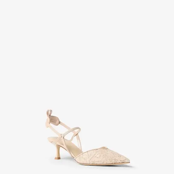 Fendi Very Colibrì Tulle Medium-Heeled Slingbacks | Thumbnail 2