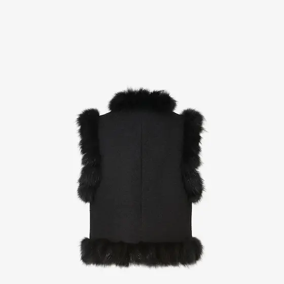 Fendi Wool and Fox Fur Gilet | Thumbnail 2 Fendi Wool and Fox Fur Gilet | Thumbnail 2