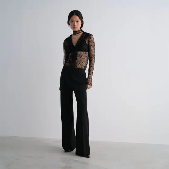 Fendi Long-sleeved shirt made of silk yarn with a black Cuneo | Thumbnail 6