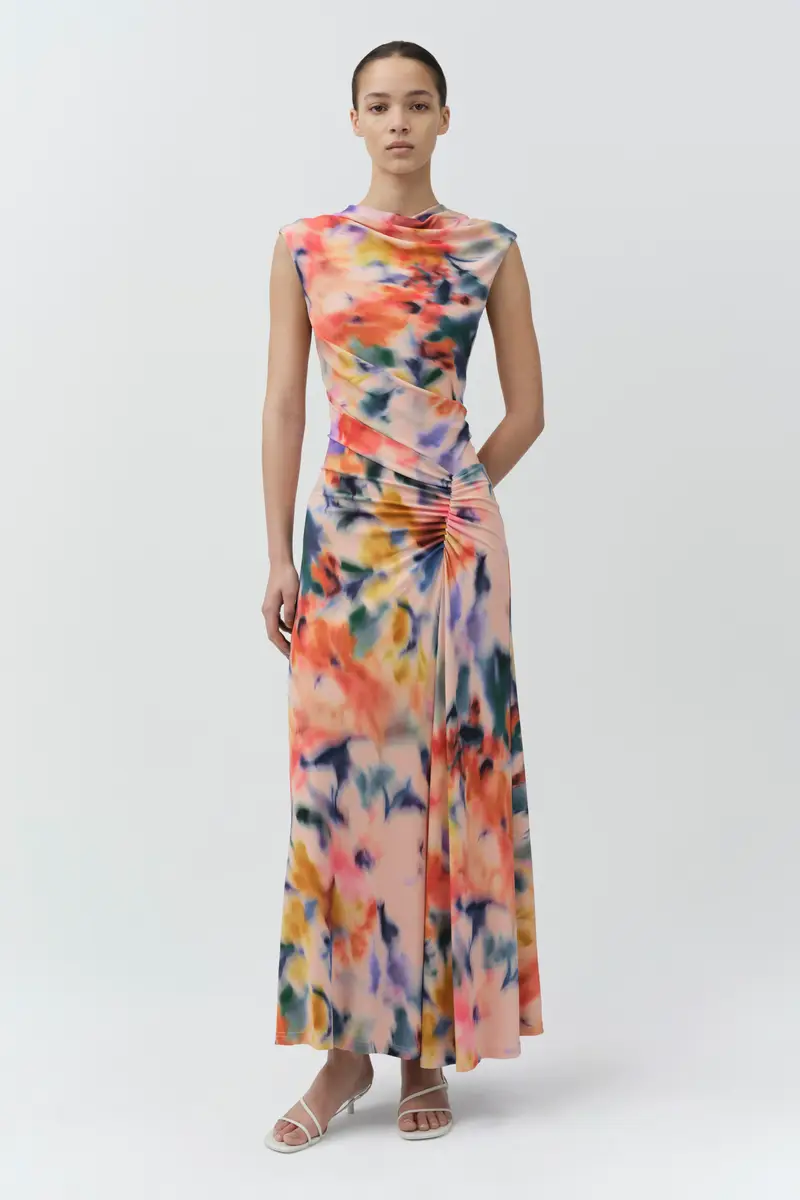 Simkhai Acacia Draped Jersey Midi Dress | Thumbnail 4 Simkhai Acacia Draped Jersey Midi Dress | Thumbnail 4