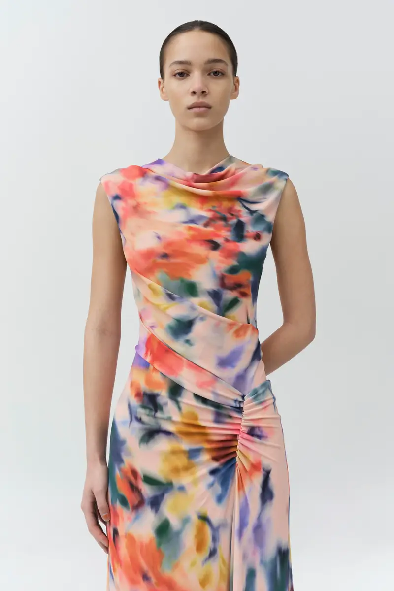 Simkhai Acacia Draped Jersey Midi Dress | Thumbnail 5 Simkhai Acacia Draped Jersey Midi Dress | Thumbnail 5