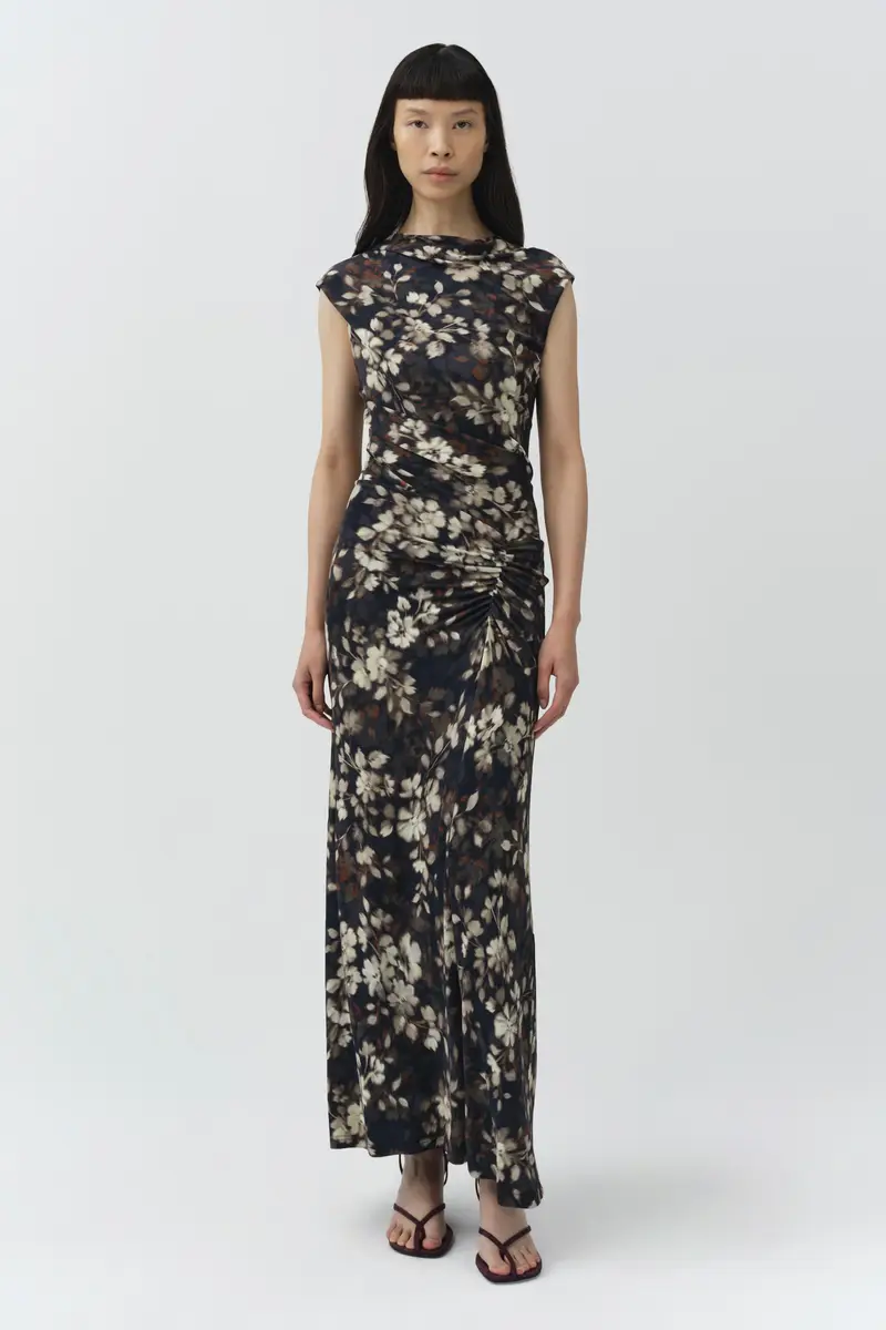 Simkhai Acacia Draped Jersey Midi Dress | Thumbnail 3