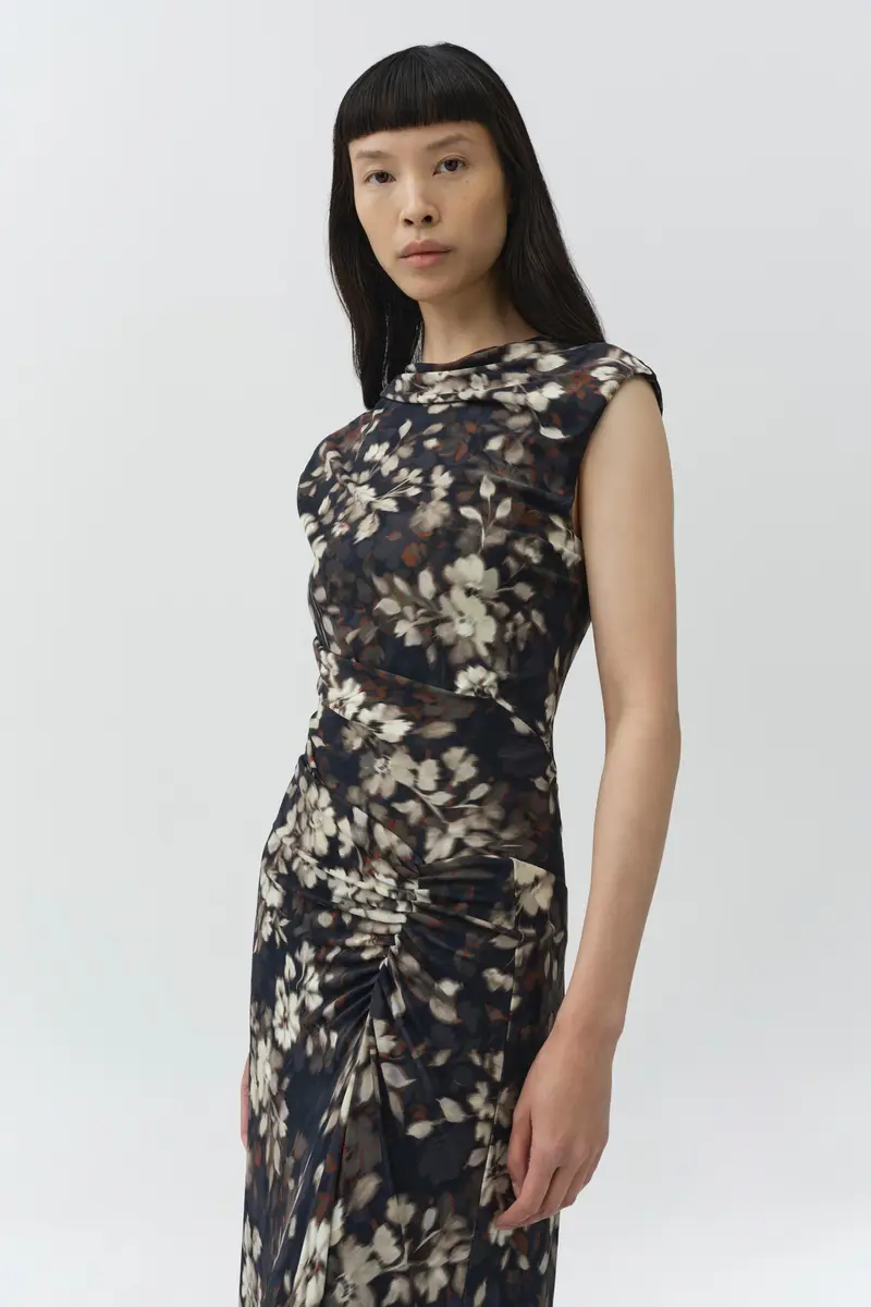 Simkhai Acacia Draped Jersey Midi Dress | Thumbnail 4