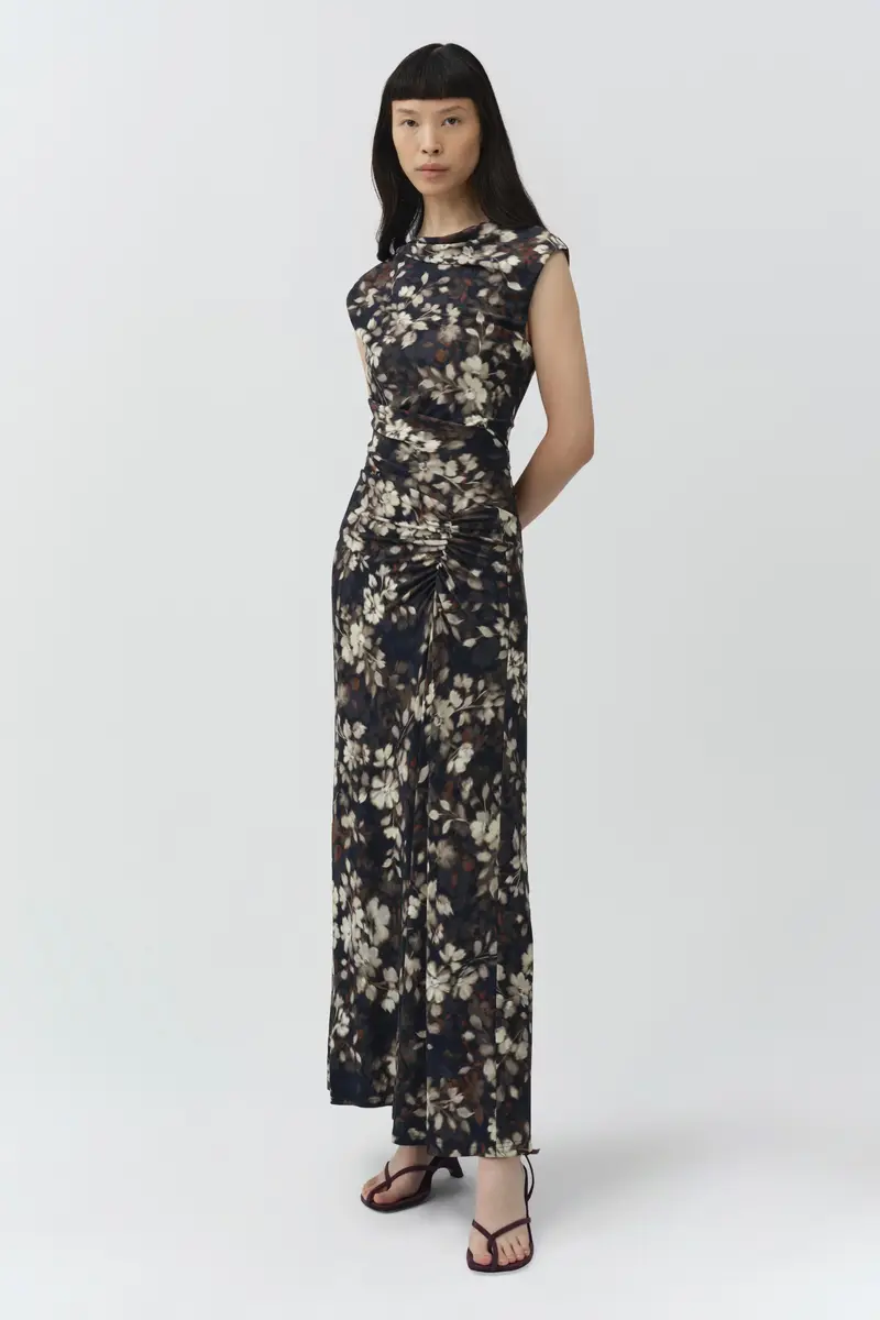 Simkhai Acacia Draped Jersey Midi Dress | Thumbnail 5