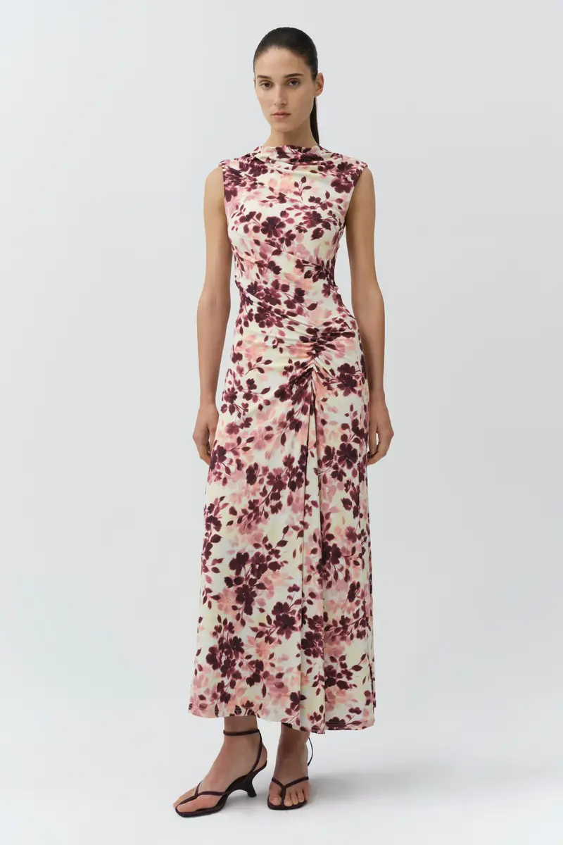 Simkhai Acacia Draped Jersey Midi Dress | Thumbnail 2