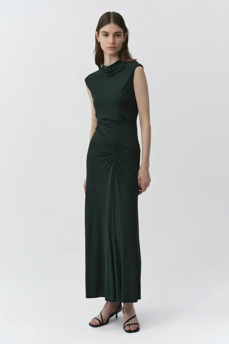 Simkhai Acacia Draped Jersey Midi Dress | Thumbnail 2 Simkhai Acacia Draped Jersey Midi Dress | Thumbnail 2