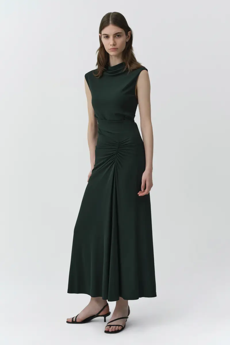 Simkhai Acacia Draped Jersey Midi Dress | Thumbnail 3 Simkhai Acacia Draped Jersey Midi Dress | Thumbnail 3