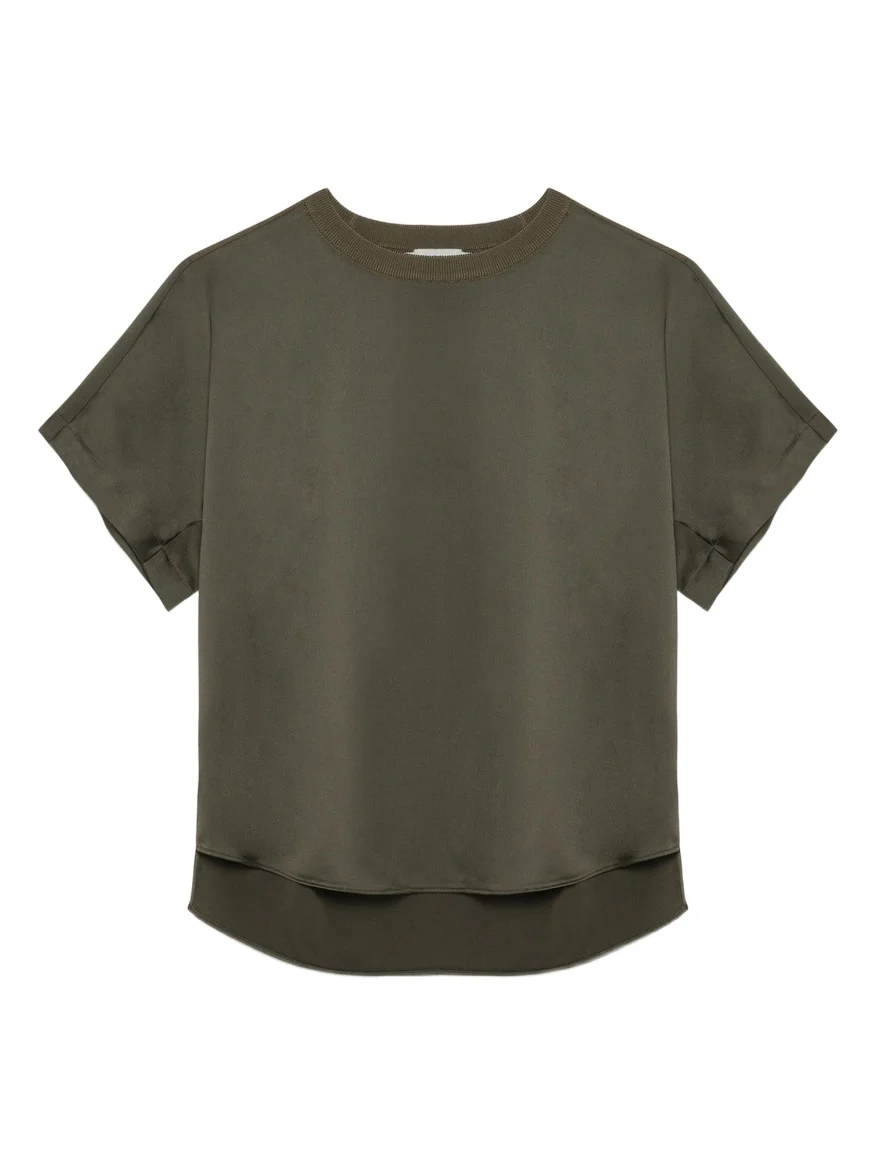 Simkhai Addy Satin Combo Tee