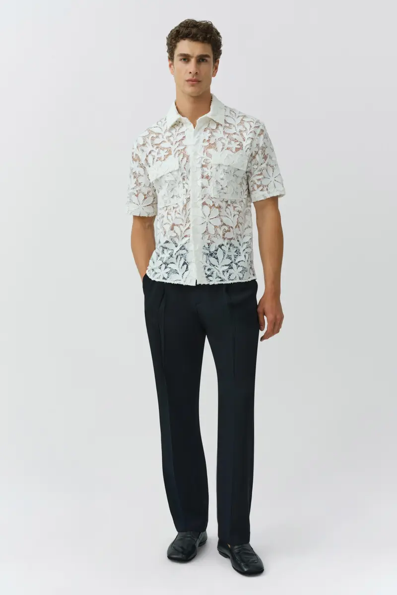 Simkhai Alan Cotton Lace Shirt | Thumbnail 2 Simkhai Alan Cotton Lace Shirt | Thumbnail 2