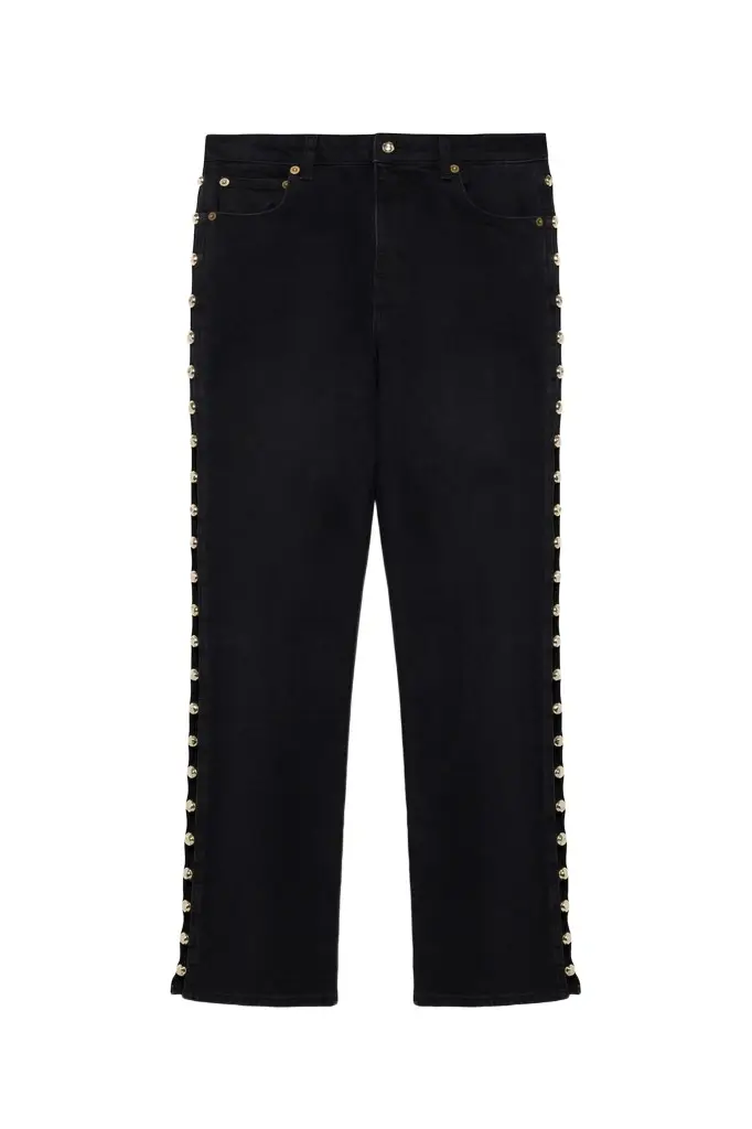 Simkhai Amelia Studded Denim High Rise
