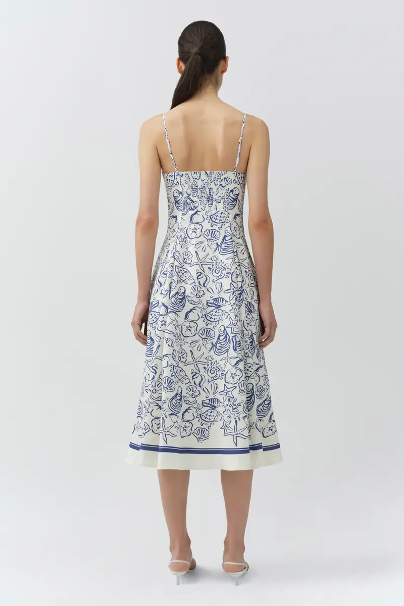 Simkhai Analise Linen Bustier Midi Dress | Thumbnail 5 Simkhai Analise Linen Bustier Midi Dress | Thumbnail 5