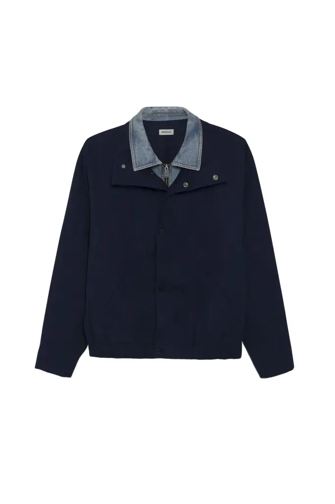 Simkhai Apollo Denim Combo Jacket