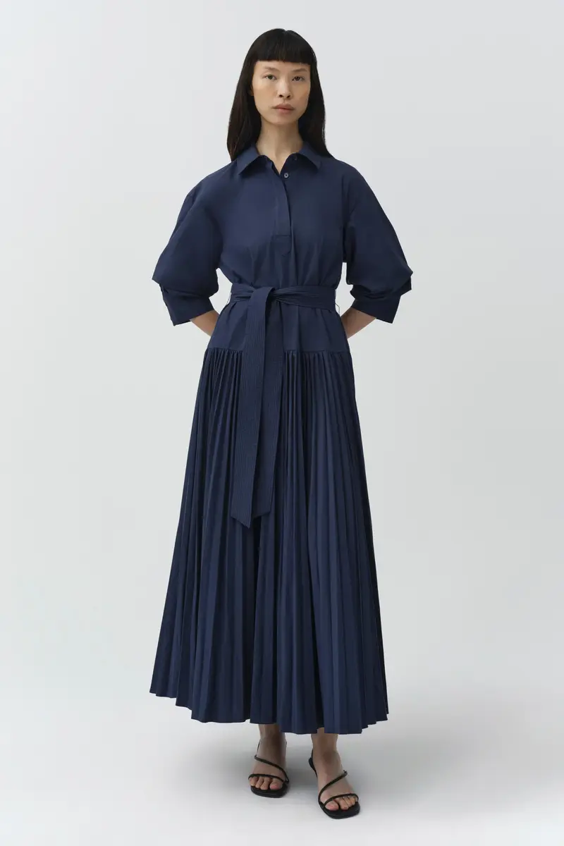 Simkhai Arlo Belted Cotton Maxi Dress | Thumbnail 2 Simkhai Arlo Belted Cotton Maxi Dress | Thumbnail 2
