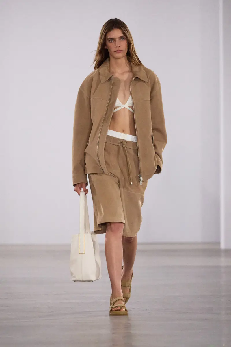 Simkhai Aslan Long Suede Jacket | Thumbnail 2