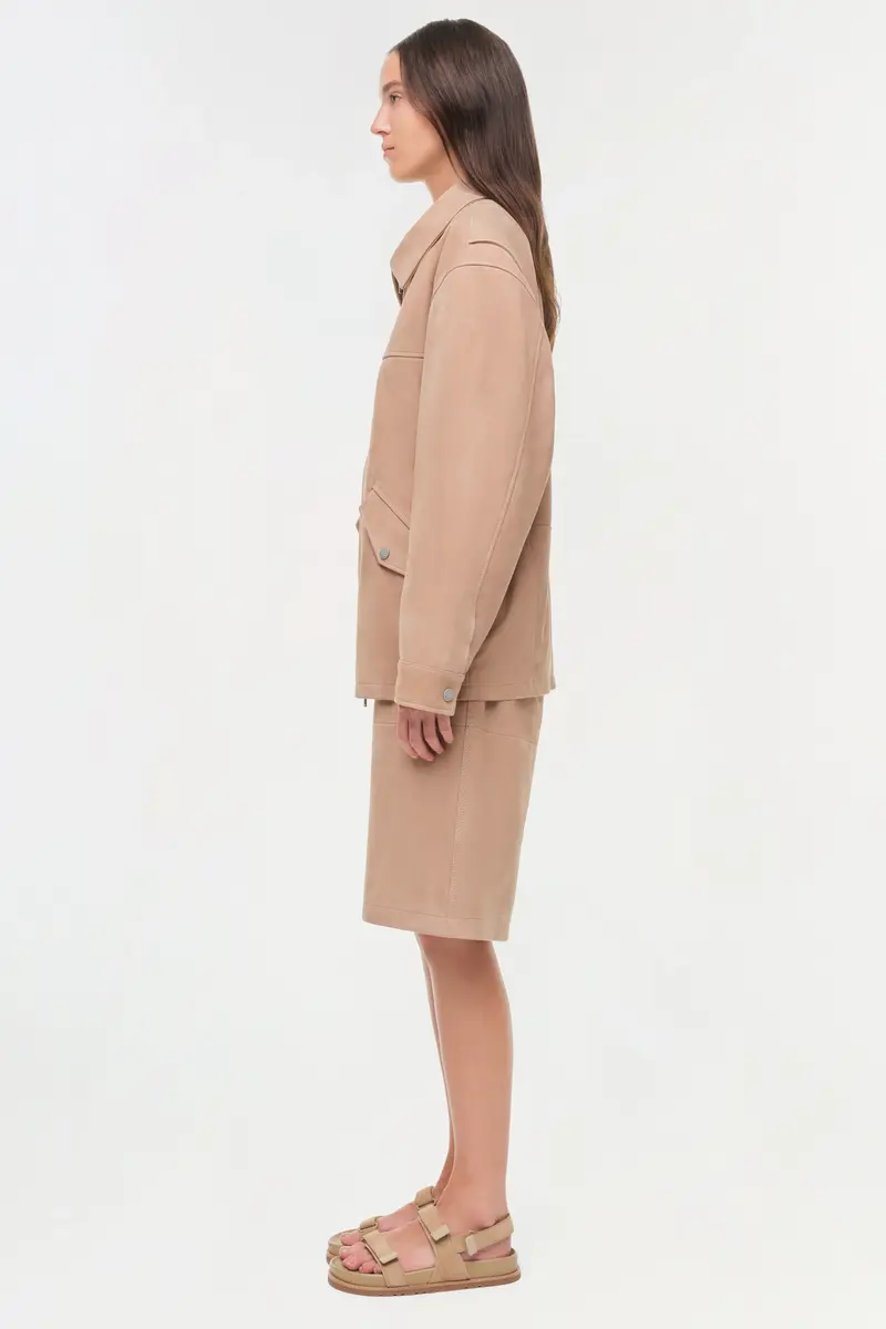 Simkhai Aslan Long Suede Jacket | Thumbnail 5