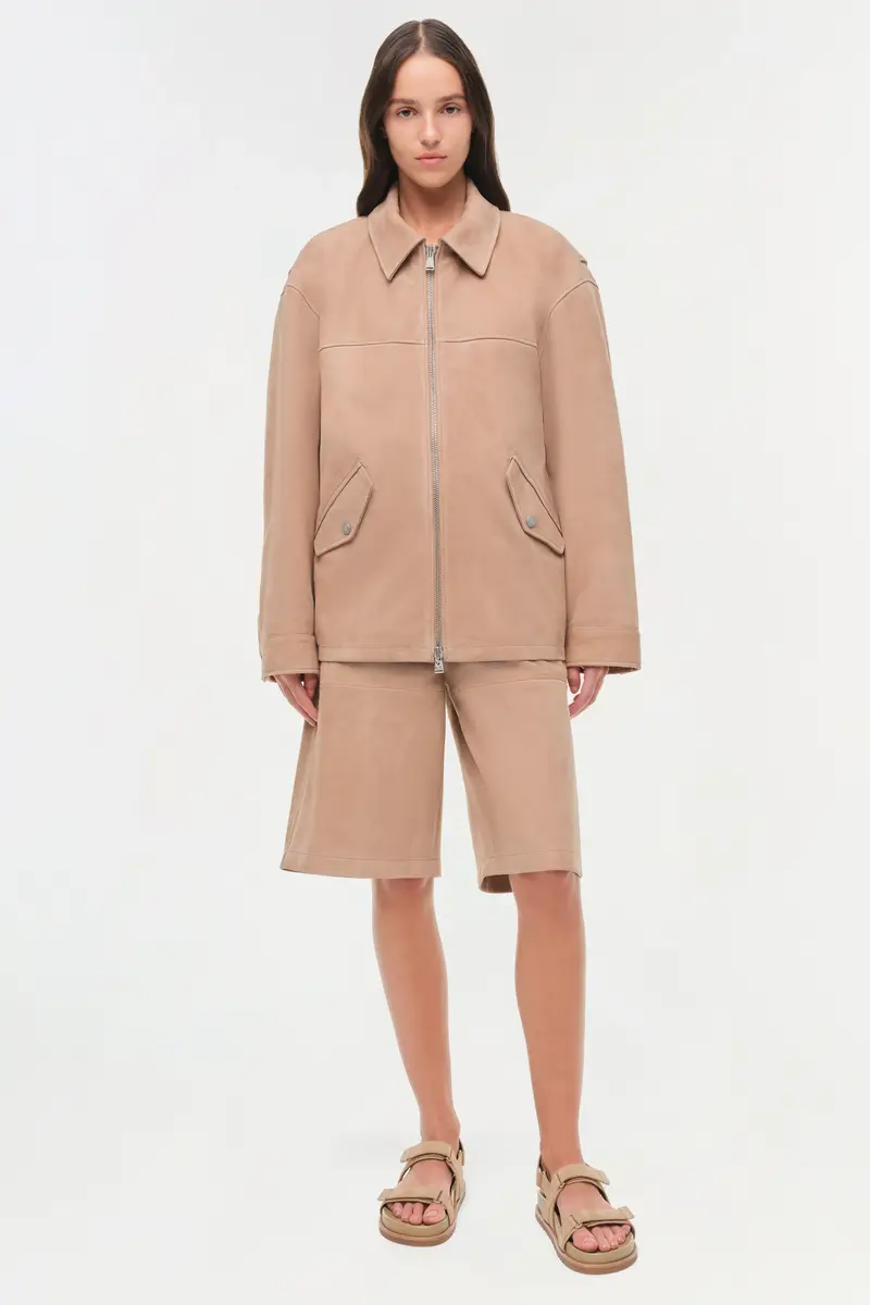 Simkhai Aslan Long Suede Jacket | Thumbnail 8