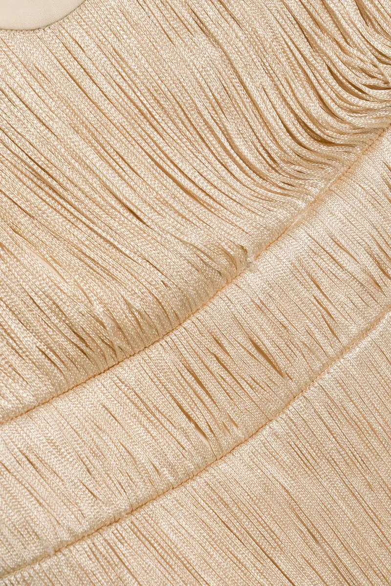 Simkhai Baldwin Draped Fringe Gown | Thumbnail 6 Simkhai Baldwin Draped Fringe Gown | Thumbnail 6