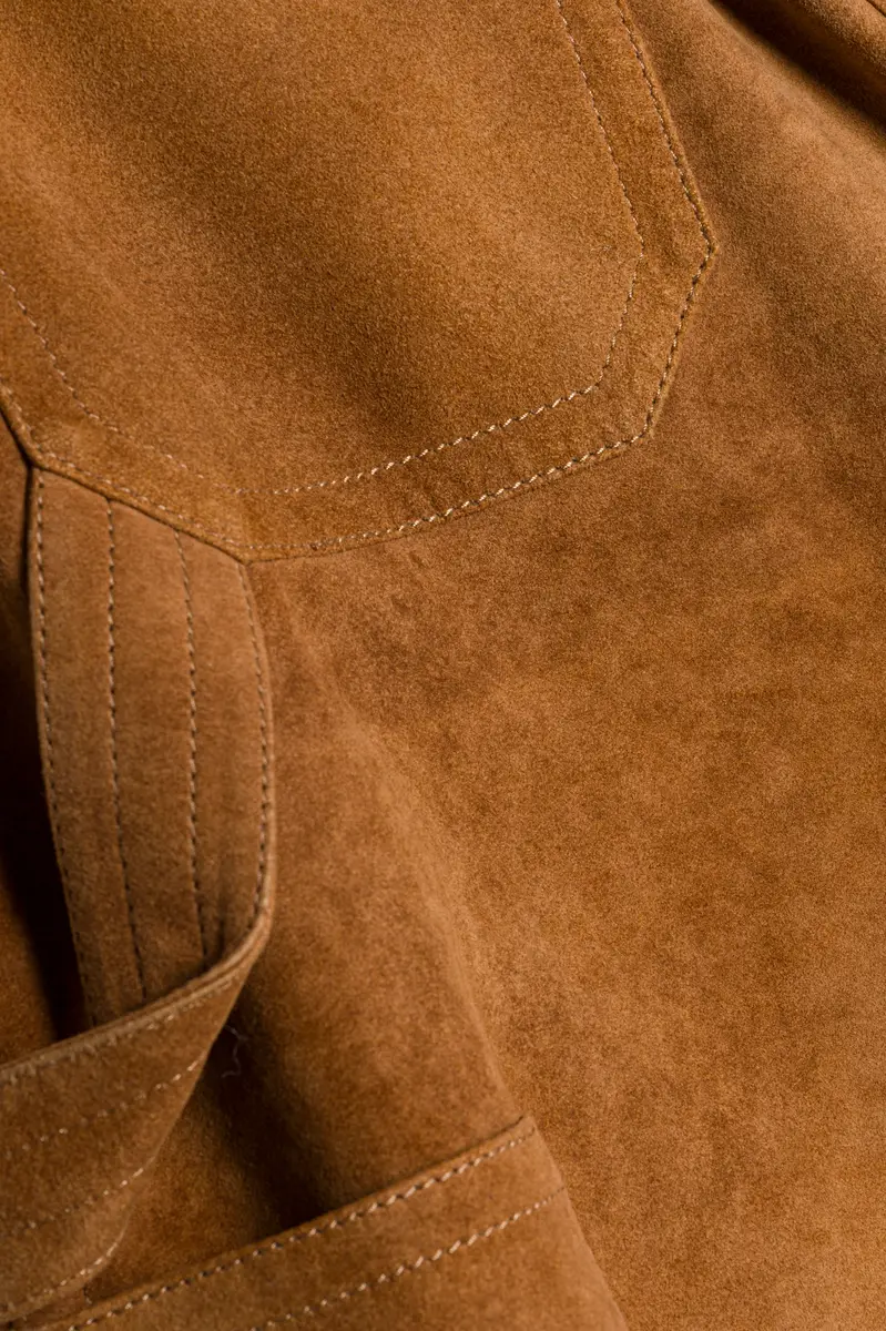 Simkhai Bates Suede Straight Leg Pant | Thumbnail 7