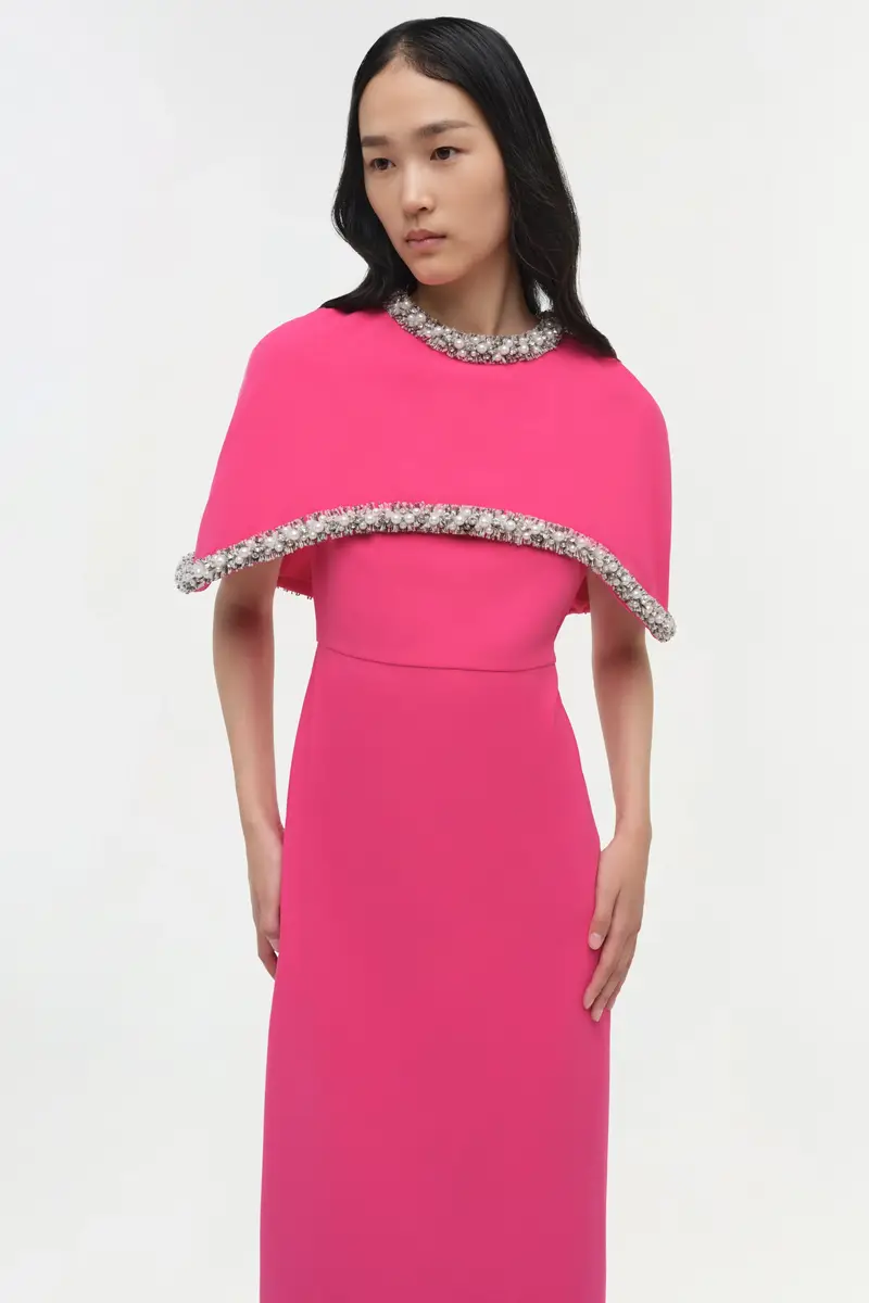 Simkhai Bellamy Embellished Cape Gown | Thumbnail 3 Simkhai Bellamy Embellished Cape Gown | Thumbnail 3
