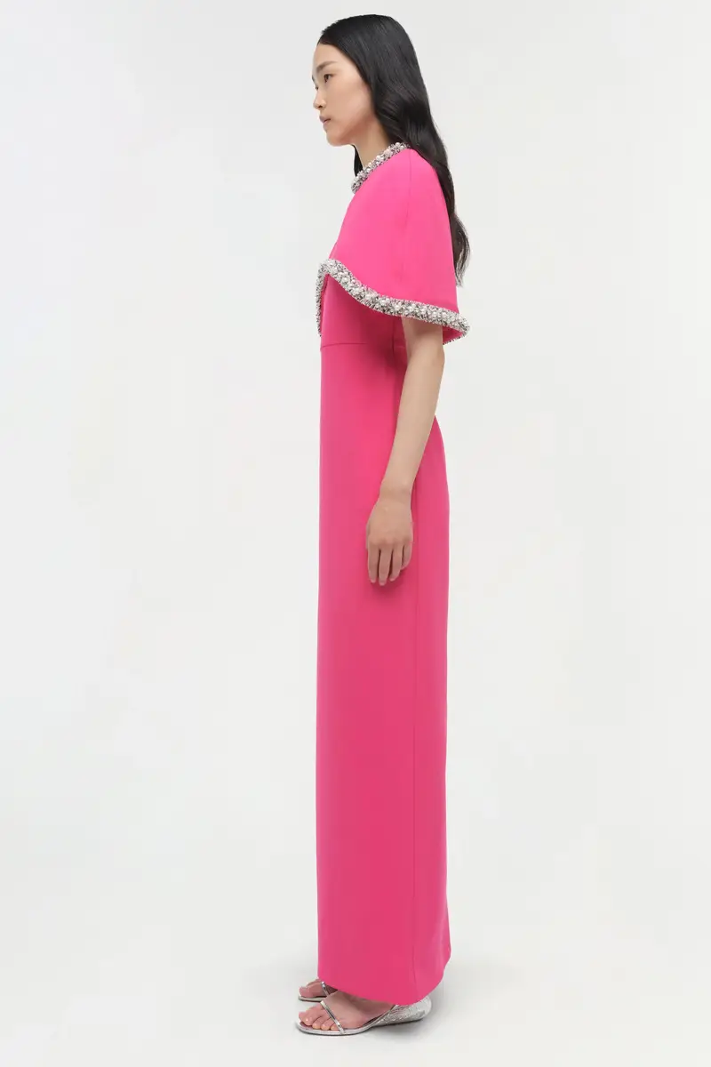Simkhai Bellamy Embellished Cape Gown | Thumbnail 4 Simkhai Bellamy Embellished Cape Gown | Thumbnail 4
