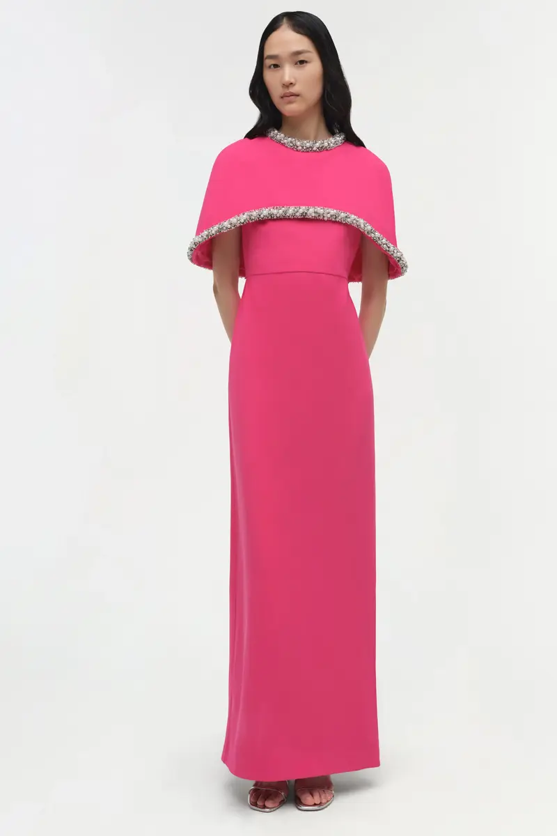 Simkhai Bellamy Embellished Cape Gown | Thumbnail 6 Simkhai Bellamy Embellished Cape Gown | Thumbnail 6