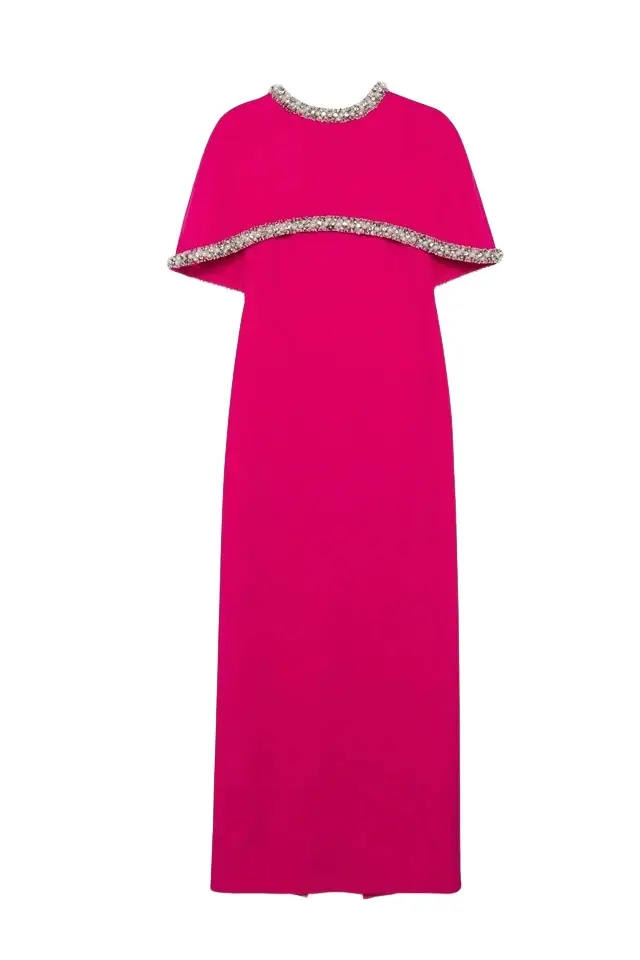 Simkhai Bellamy Embellished Cape Gown