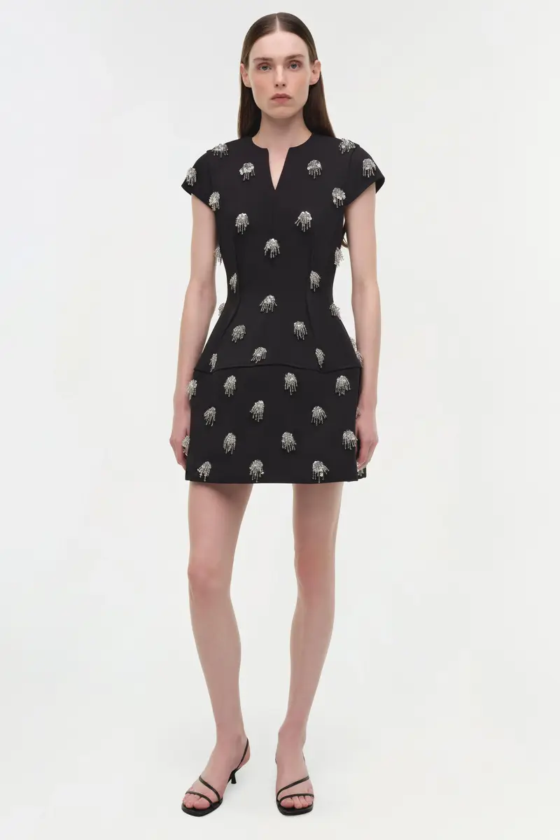 Simkhai Bethanie Twill Embellished Mini Dress | Thumbnail 2 Simkhai Bethanie Twill Embellished Mini Dress | Thumbnail 2