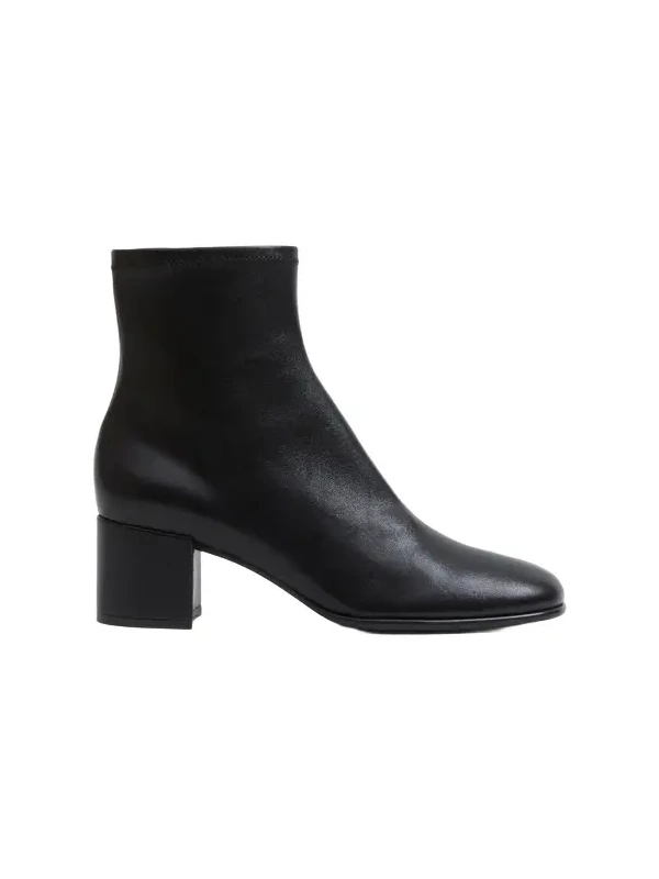 Bianca Stretch Leather Ankle Boot