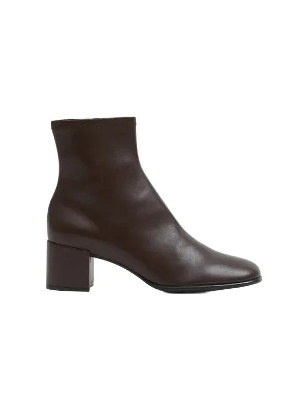 Bianca Stretch Leather Ankle Boot