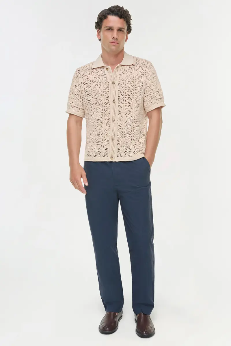 Simkhai Billy Open Knit Shirt | Thumbnail 2