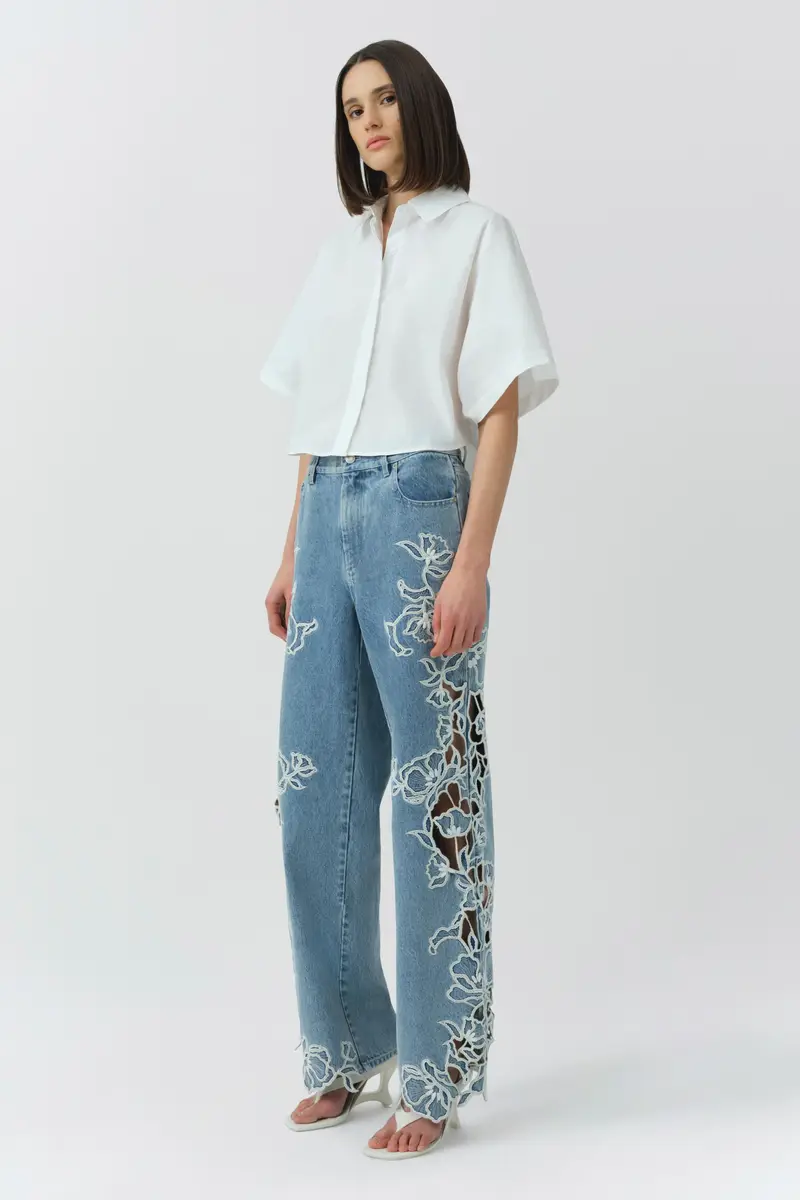 Simkhai Blair Cotton Shirt | Thumbnail 4 Simkhai Blair Cotton Shirt | Thumbnail 4
