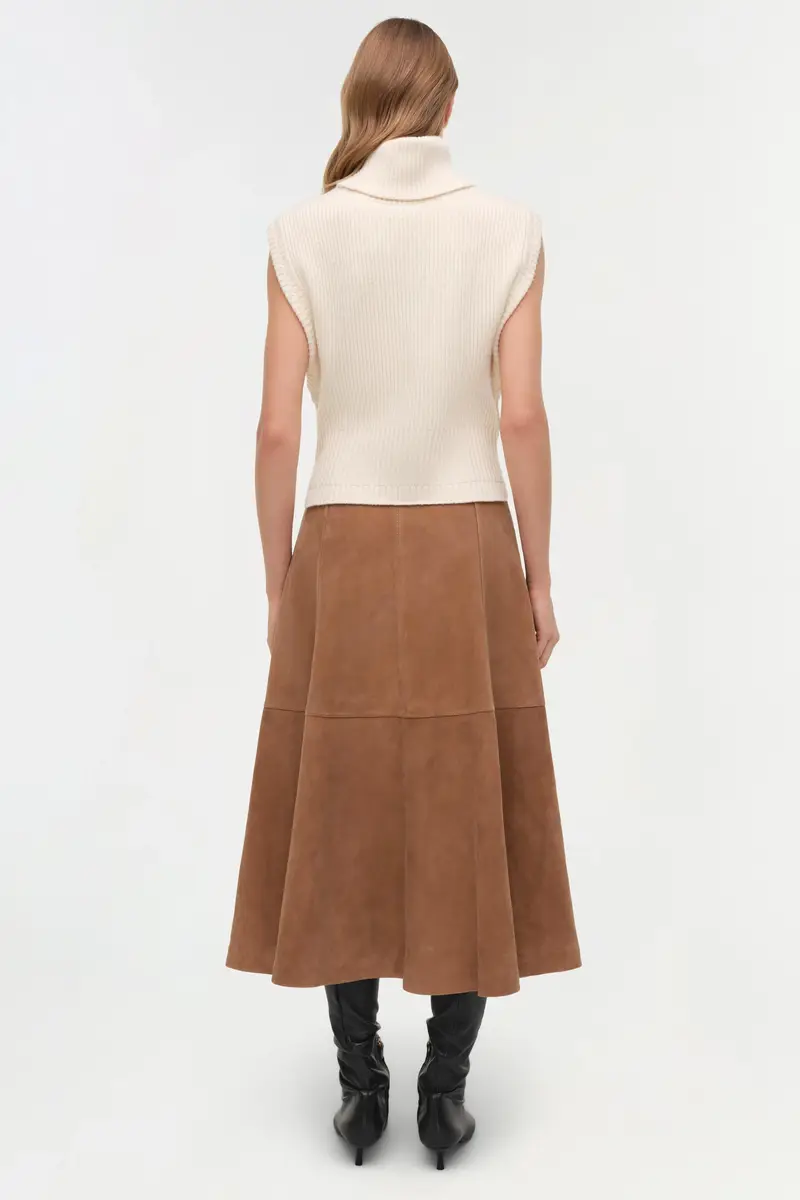 Simkhai Bonnie Suede Midi Skirt | Thumbnail 6 Simkhai Bonnie Suede Midi Skirt | Thumbnail 6