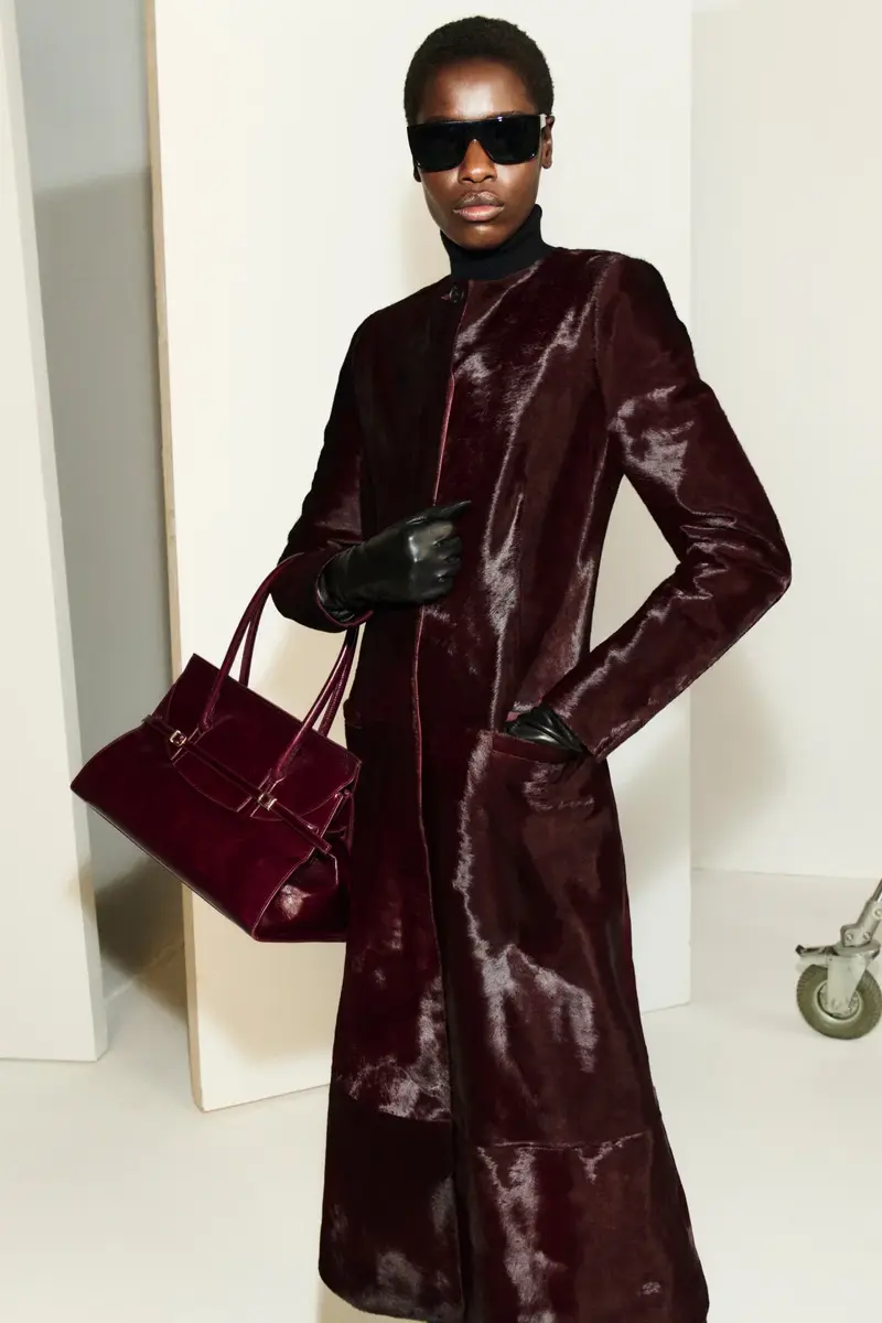 Simkhai Bowie Collarless Calf Hair Coat | Thumbnail 2 Simkhai Bowie Collarless Calf Hair Coat | Thumbnail 2