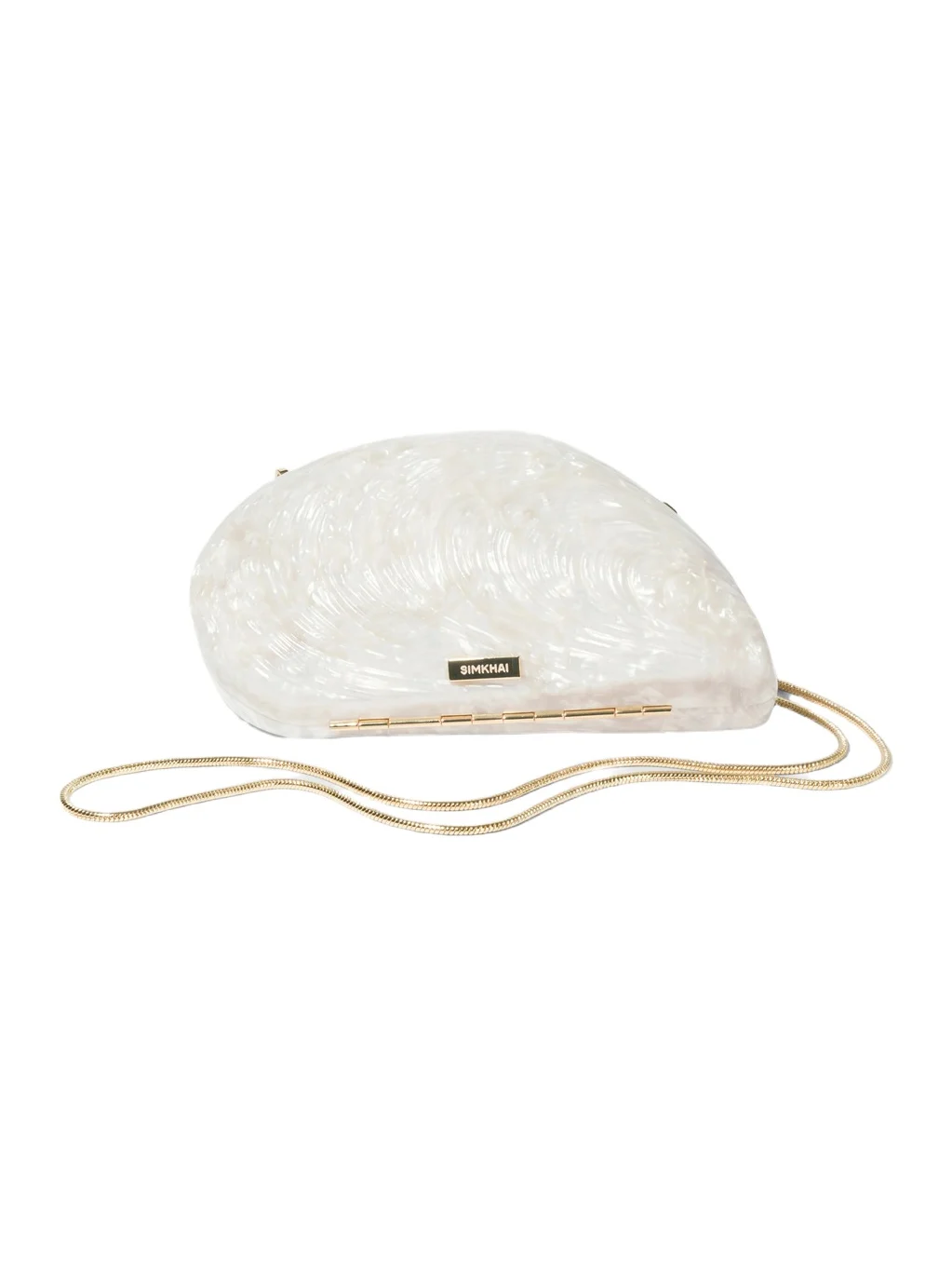 Simkhai Bridget Pearl Oyster Clutch