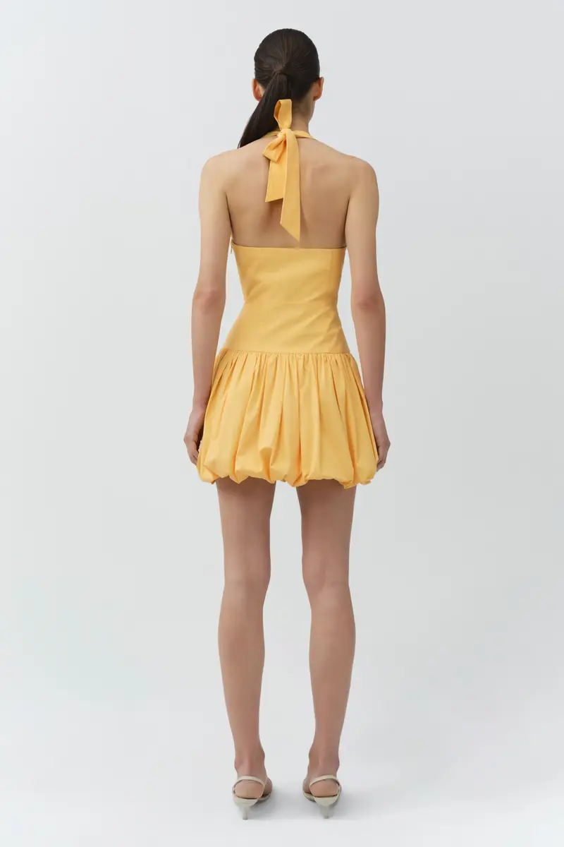 Simkhai Brooke Cotton Halter Mini Dress | Thumbnail 5 Simkhai Brooke Cotton Halter Mini Dress | Thumbnail 5