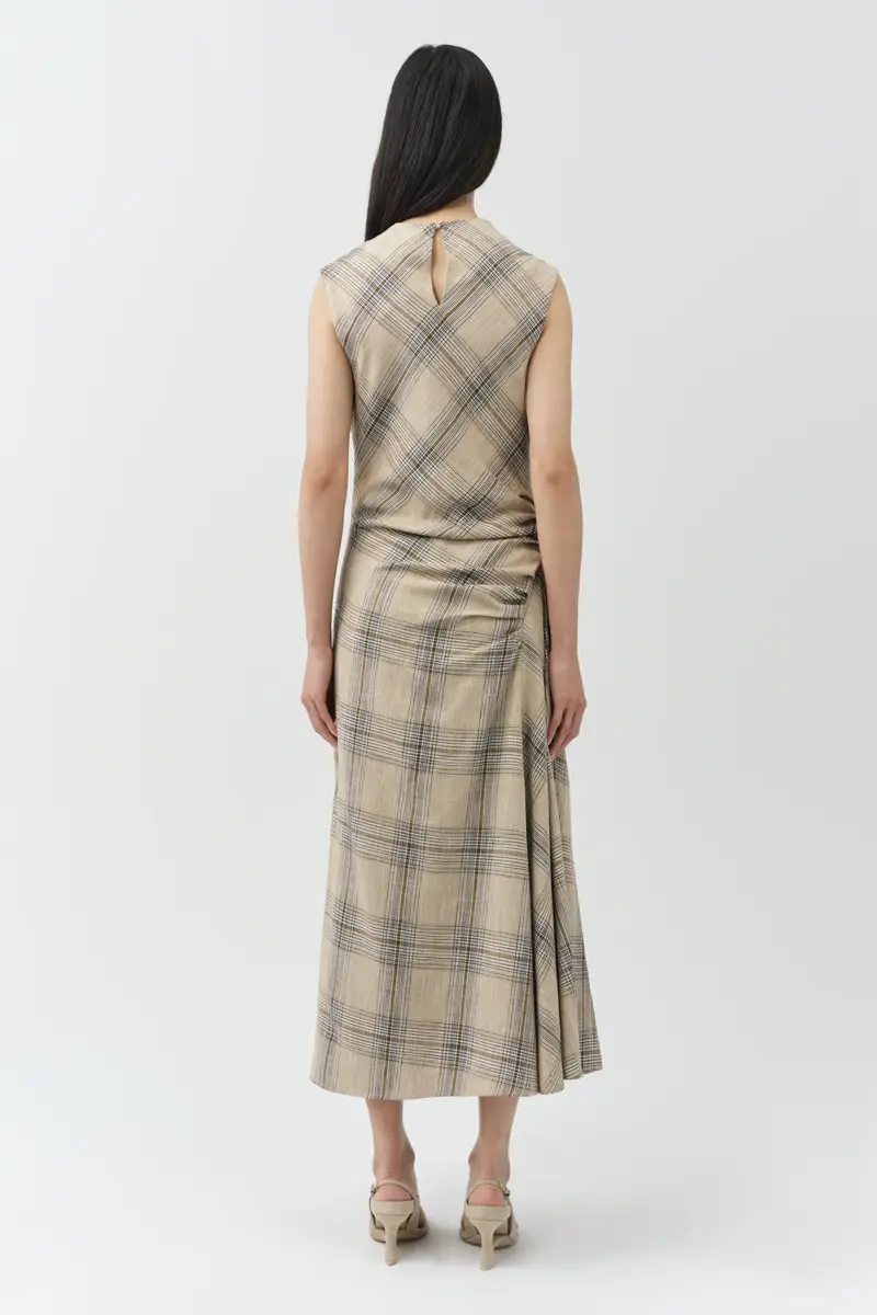 Simkhai Burke Draped Midi Dress | Thumbnail 4 Simkhai Burke Draped Midi Dress | Thumbnail 4