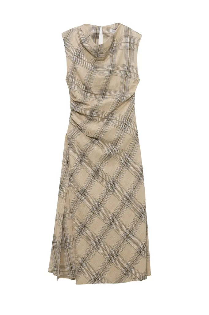 Simkhai Burke Draped Midi Dress