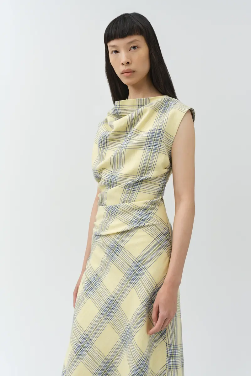Simkhai Burke Draped Midi Dress | Thumbnail 3 Simkhai Burke Draped Midi Dress | Thumbnail 3