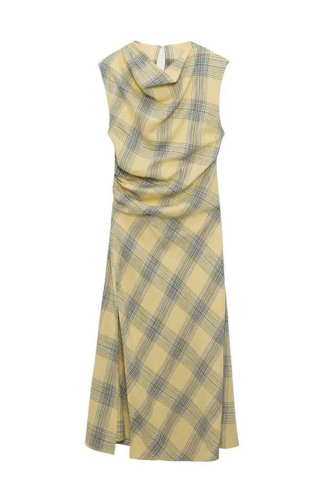Simkhai Burke Draped Midi Dress