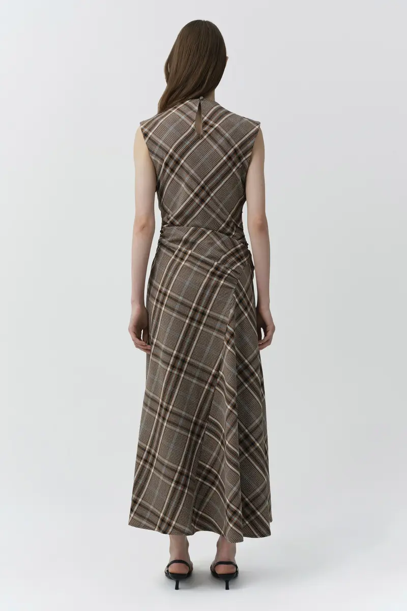 Simkhai Burke Draped Midi Dress | Thumbnail 5 Simkhai Burke Draped Midi Dress | Thumbnail 5