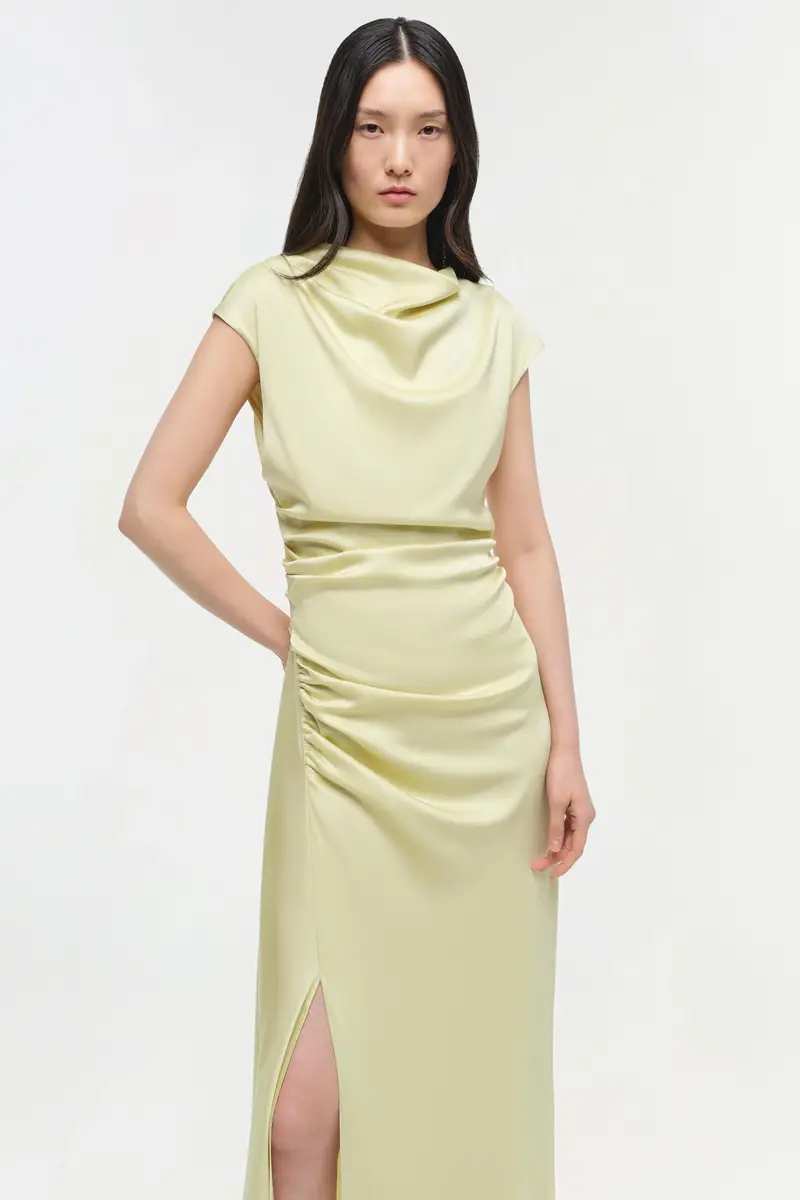 Simkhai Burke Satin Midi Dress | Thumbnail 3