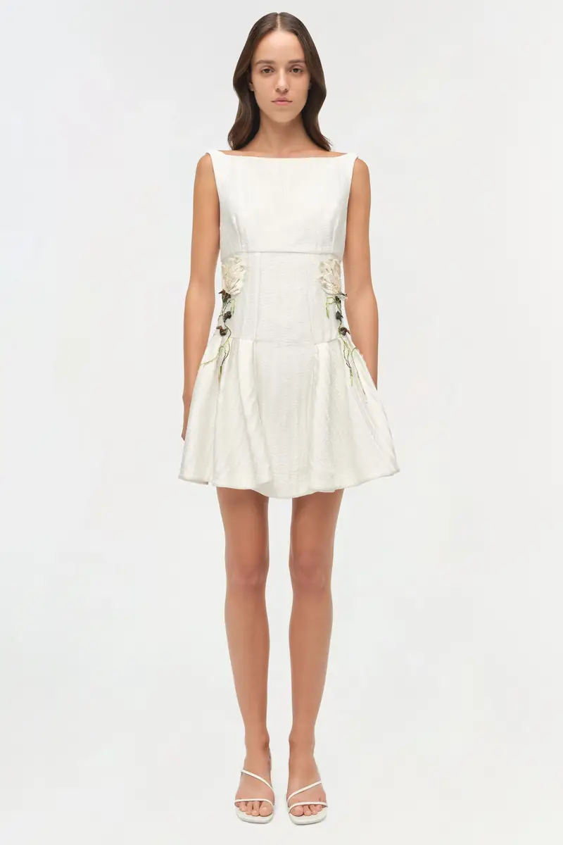 Simkhai Calilly Floral Jacquard Mini Dress | Thumbnail 6 Simkhai Calilly Floral Jacquard Mini Dress | Thumbnail 6