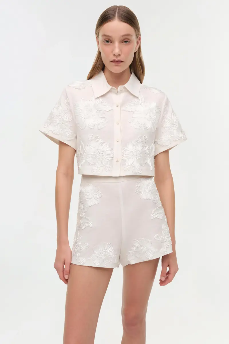 Simkhai Callie Soutache Linen Camp Shirt | Thumbnail 3 Simkhai Callie Soutache Linen Camp Shirt | Thumbnail 3