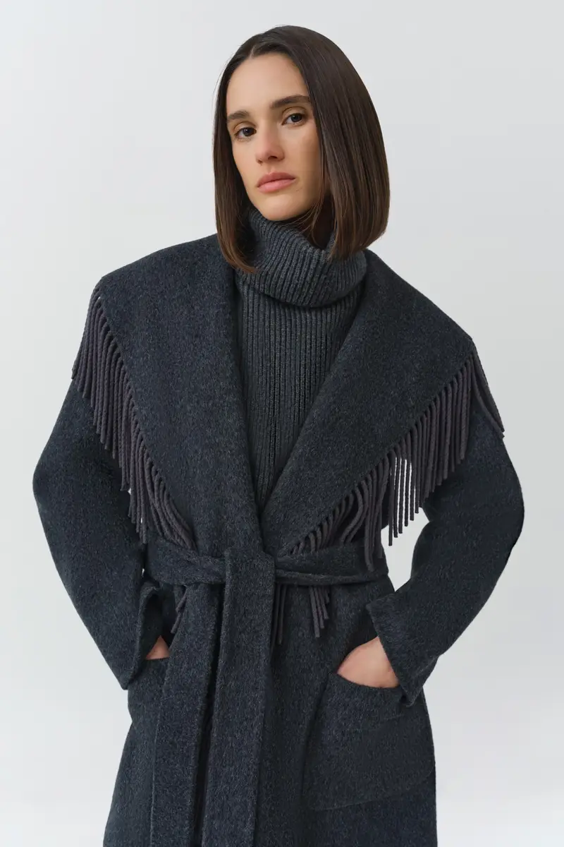 Simkhai Carrie Fringe Coat | Thumbnail 3
