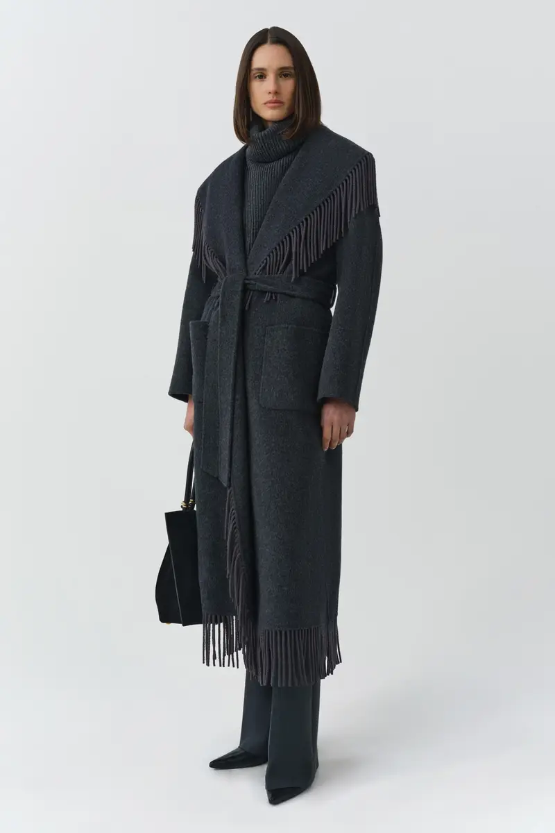 Simkhai Carrie Fringe Coat | Thumbnail 4