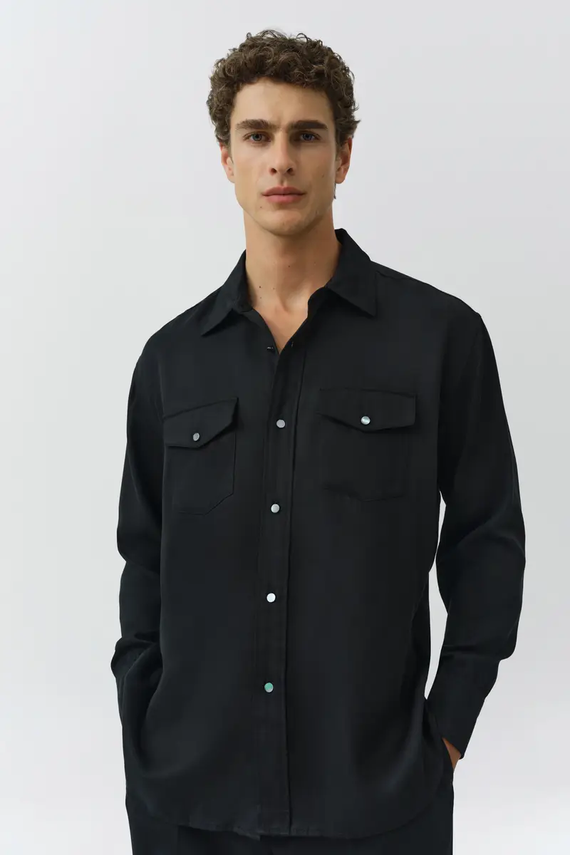 Simkhai Carter Refined Workwear Shirt | Thumbnail 4 Simkhai Carter Refined Workwear Shirt | Thumbnail 4